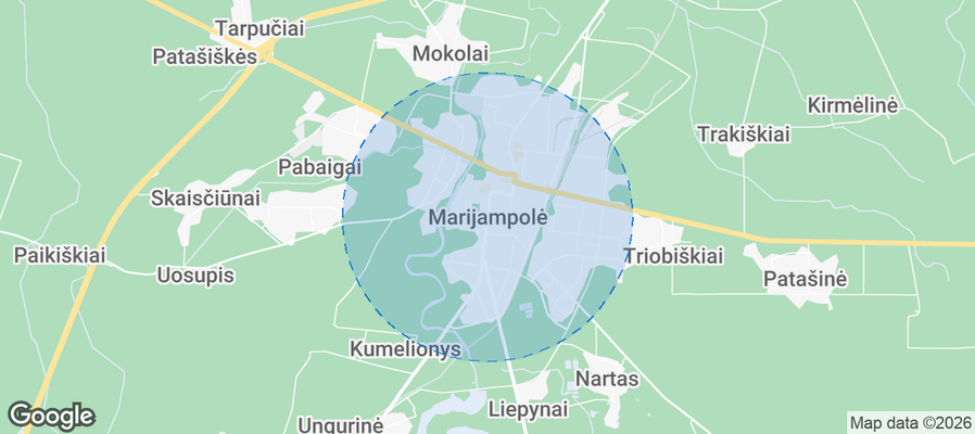 Marijampolė Airbnb map